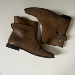 Jimmy Choo Brown Leather Ankle Boots